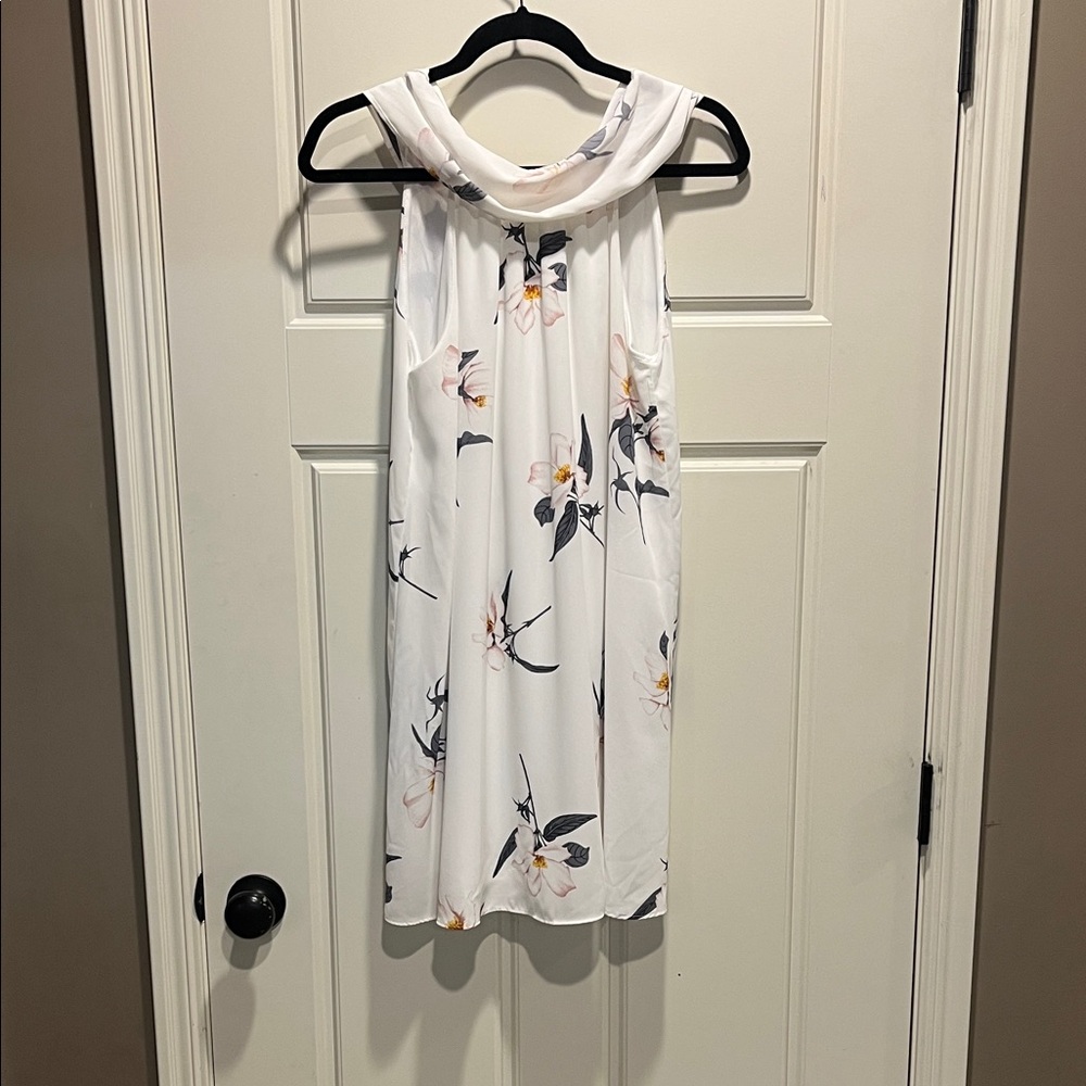 Soprano White Floral Mini Dress
